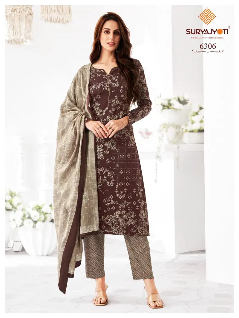 Trendy Cotton Vol 63 By Suryajyoti Printed Cotton Dress Material Wholesale Price In Surat
